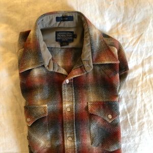 Pendleton Snap Front Western Canyon Wool Shirt